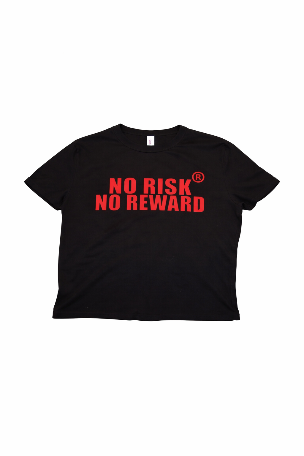 “NO RISK NO REWARD” Women’s crop top