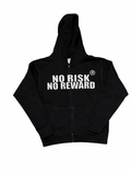 “NO RISK NO REWARD” zip up