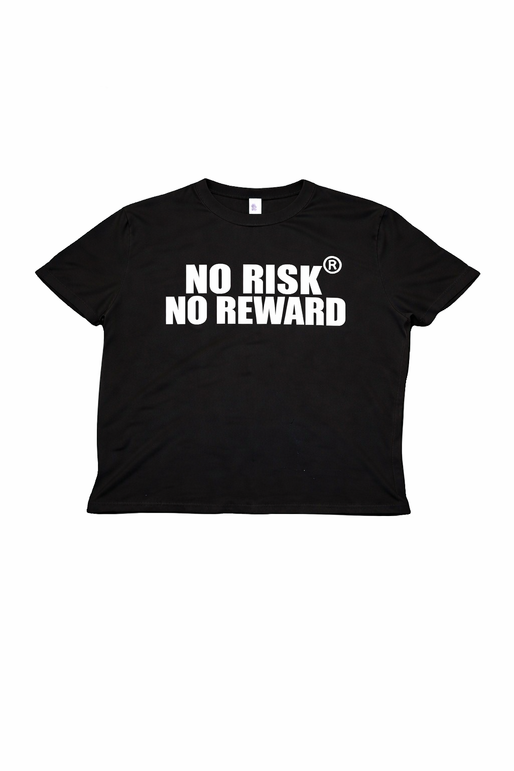 “NO RISK NO REWARD” Women’s crop top
